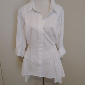 Lane Bryant white blouse